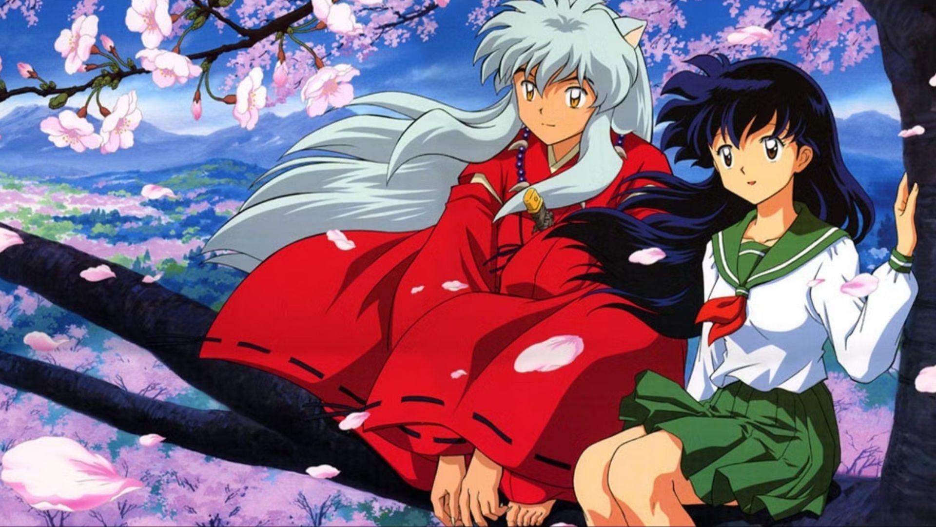 Kagoma and InuYasha have one of the shonen anime romances worthy of a shojo series (Image via Sunrise)